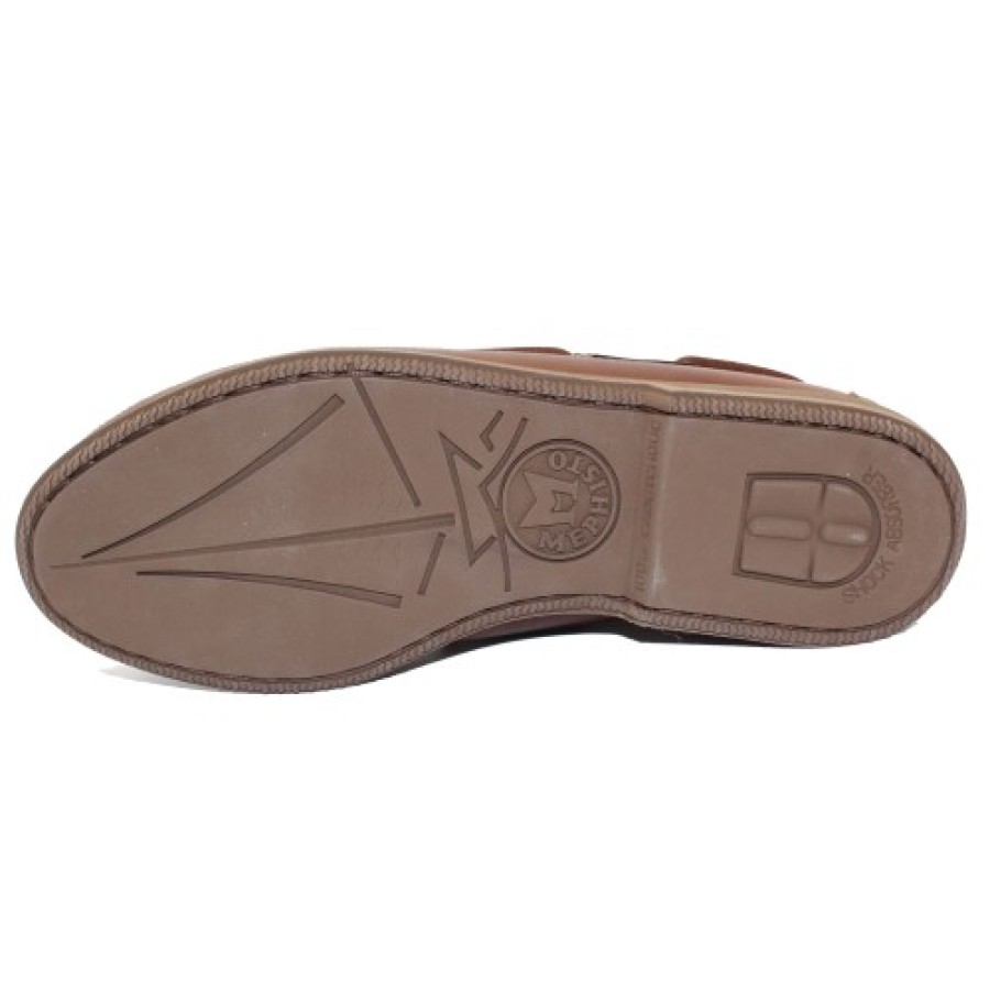 Men'S Mephisto Slip Ons | Mephisto Men'S Hurrikan In Dark Brown Smooth Leather