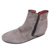 Women'S Pas De Rouge Wedges | Pas De Rouge Women'S Omer 2667 In Grey Suede/Anthracite Trim