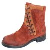 Women'S Casta Lace Up | Casta Women'S Rasta In Rust Distressed Suede/Cuoio Brown Leather