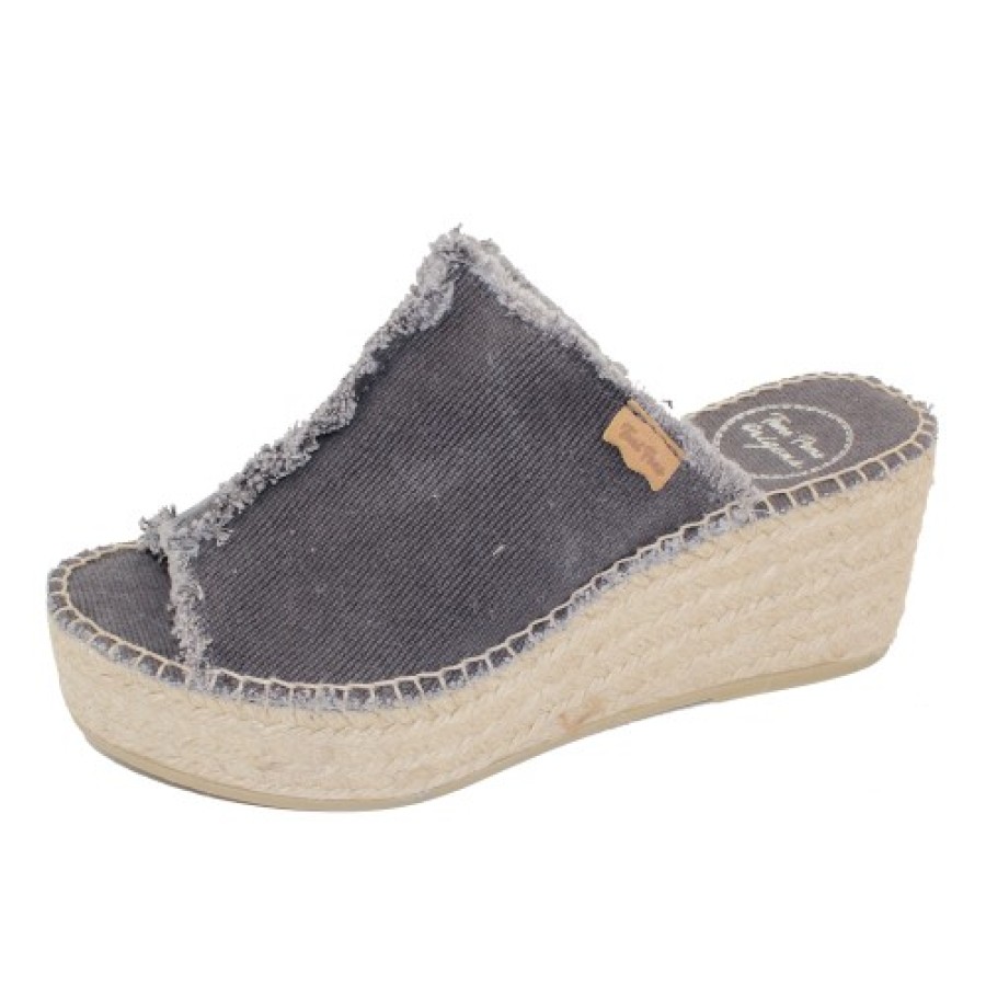 Women'S Toni Pons Wedges | Toni Pons Women'S Itaca In Black Canvas