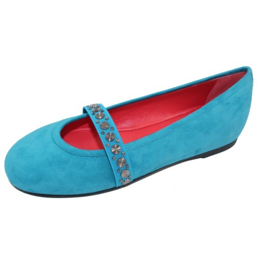 Women'S Pas De Rouge Mary Jane & Instep Strap | Pas De Rouge Women'S Dafne 1639 In Light Blue Nappa Leather