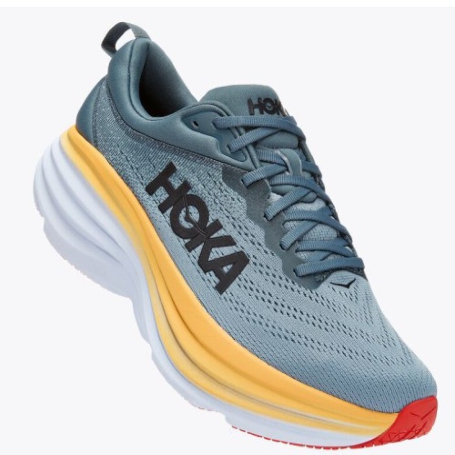 Men'S Hoka One One Travel | Hoka One One Men'S Bondi 8 In Goblin Blue/Mountain Spring