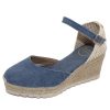 Women'S Toni Pons Wedges | Toni Pons Women'S Corfu-Ba In Texa Jeans Canvas