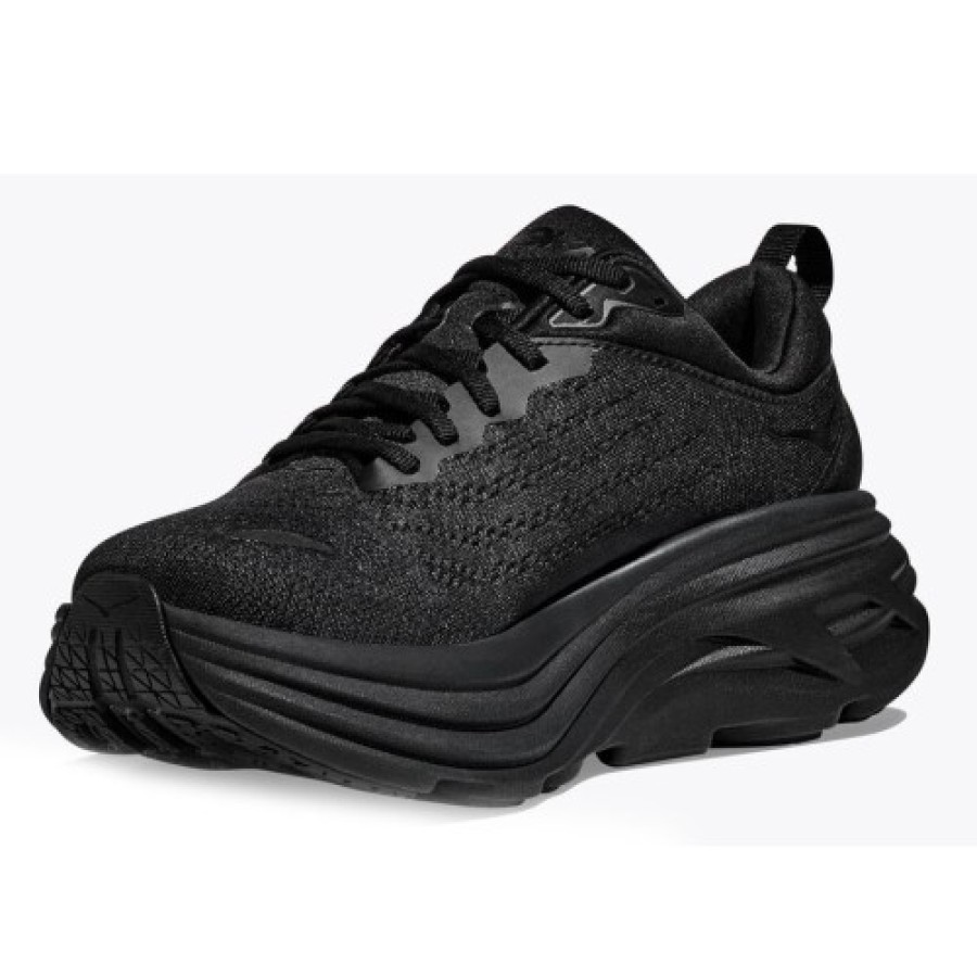 Men'S Hoka One One Lace Up | Hoka One One Men'S Bondi 8 In Black/Black