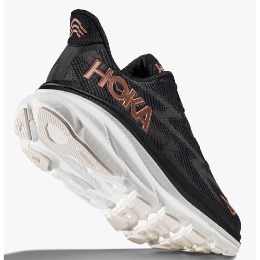 Women'S Hoka One One Walking | Hoka One One Women'S Clifton 9 In Black/Rose Gold