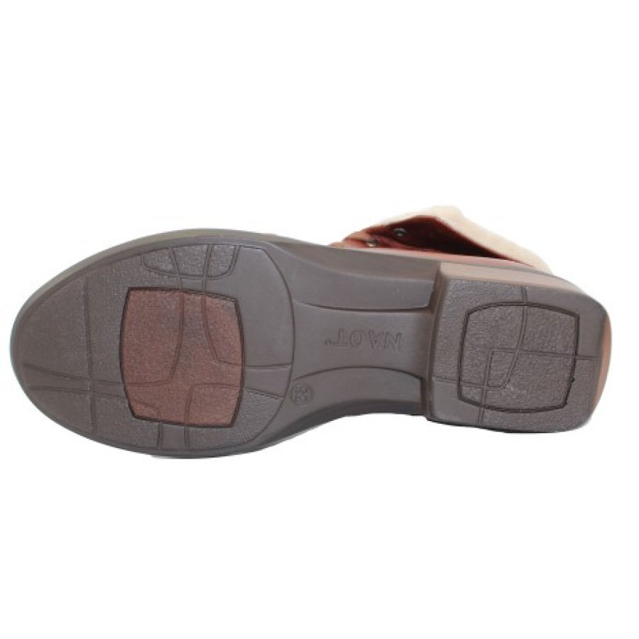 Women'S Naot Warm Lining | Naot Women'S Pali In Soft Chestnut Leather