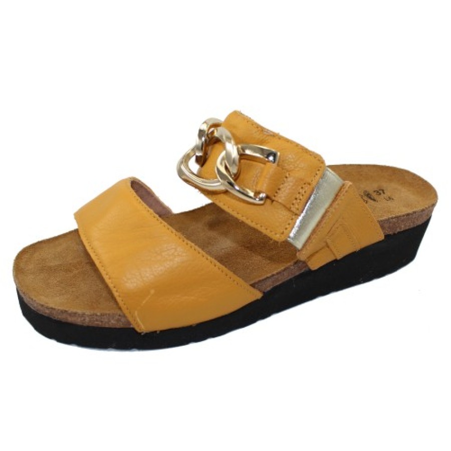 Women'S Naot Wedges | Naot Women'S Victoria In Marigold Leather