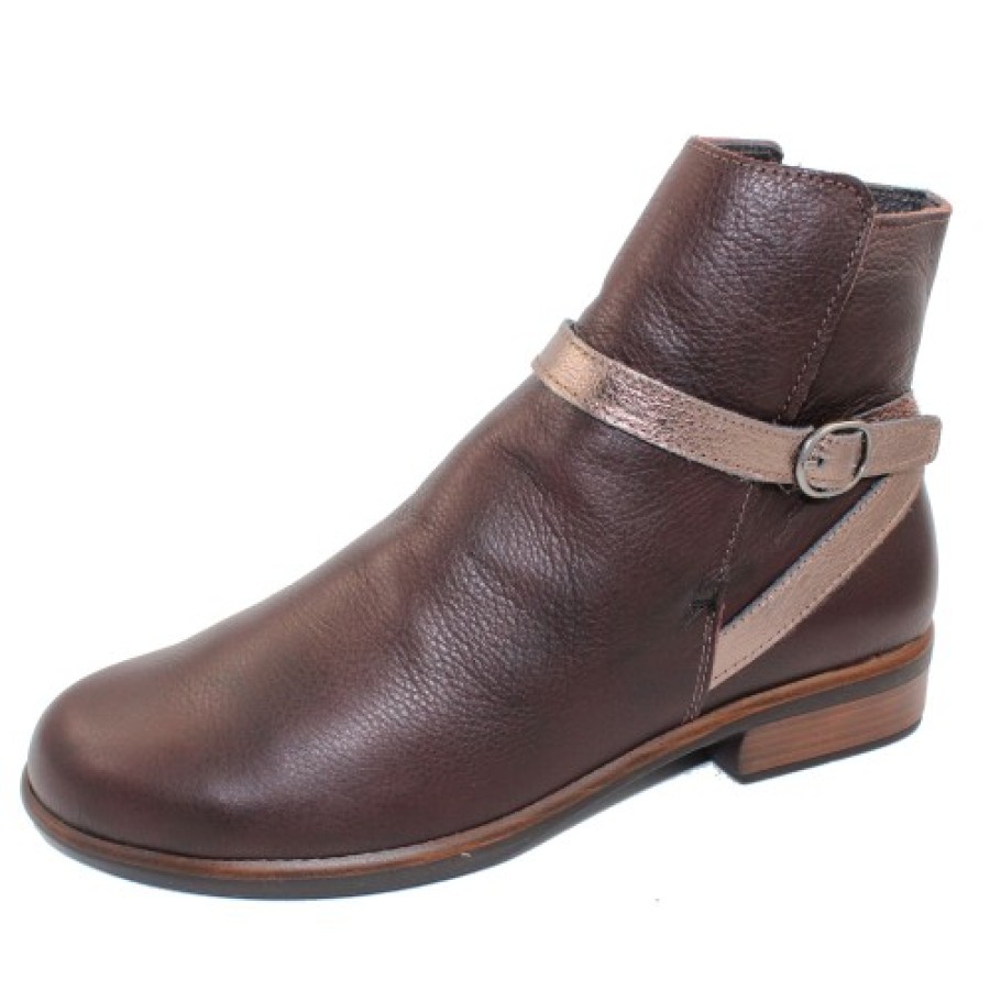 Women'S Naot Ankle Boots | Naot Women'S Briza In Soft Brown/Toffee Brown/Radiant Copper Leather