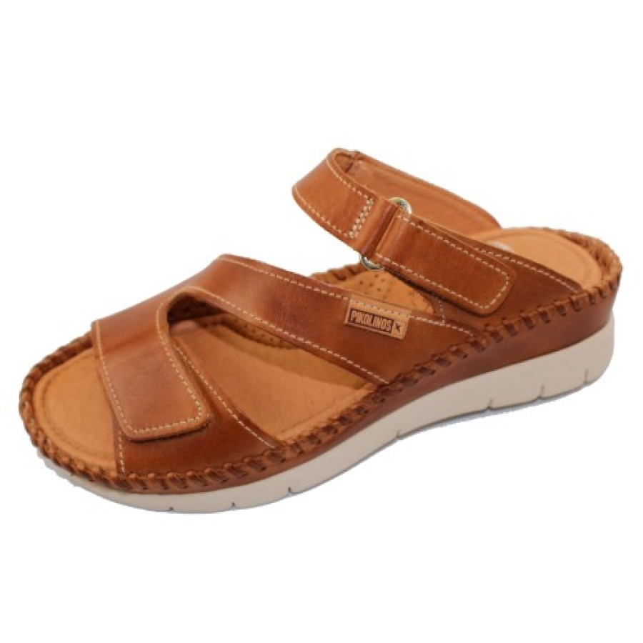 Women'S Pikolinos Wedges | Pikolinos Women'S Altea W7N-0933 In Brandy Calfskin Leather