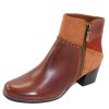 Women'S Regarde Le Ciel Warm Lining | Regarde Le Ciel Women'S Isabel-119 In Cuoio/Russet/Cognac Leather