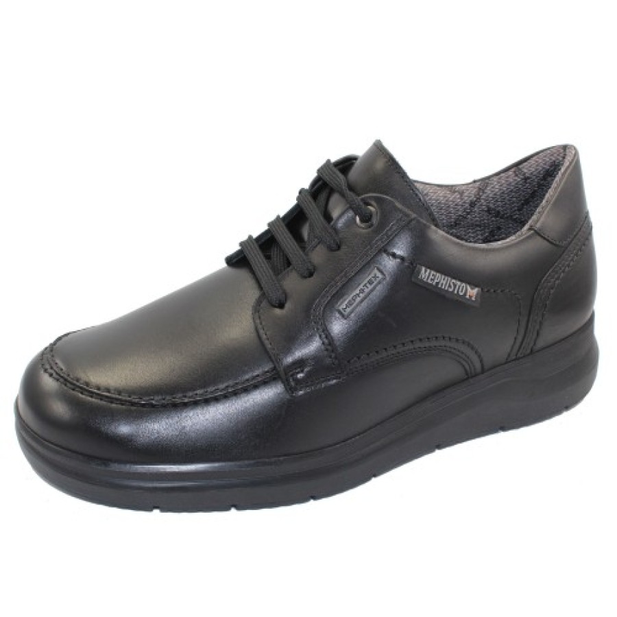 Men'S Mephisto Travel | Mephisto Men'S Arthus Mt In Black Antica Leather 8800