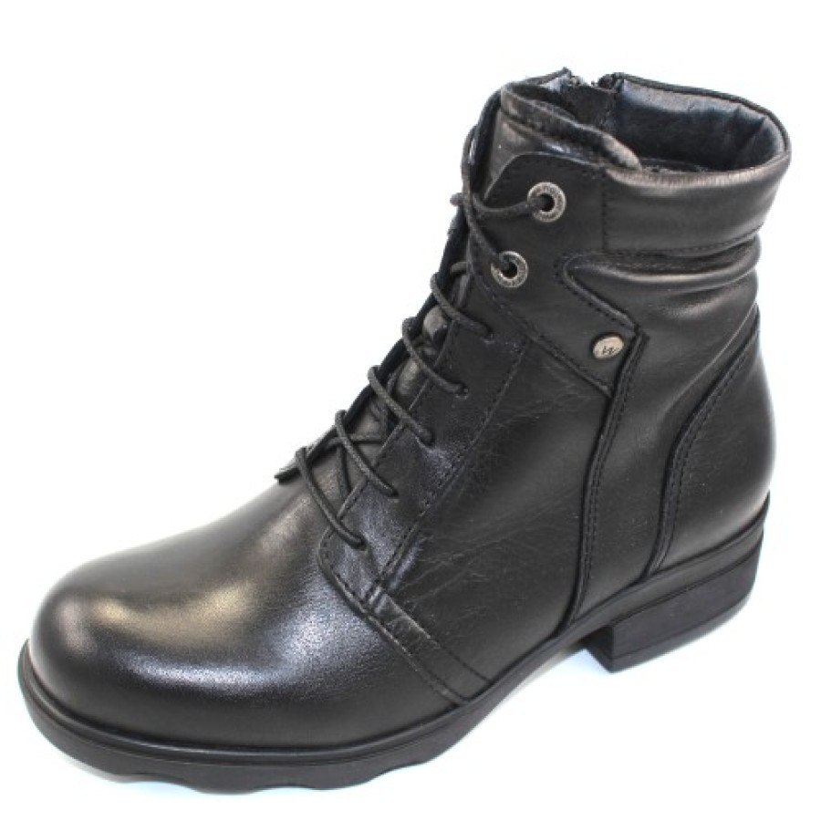 Women'S Wolky Waterproof | Wolky Women'S Center Wr In Black Leather