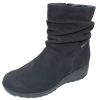 Women'S Mephisto Boots & Booties | Mephisto Women'S Agatha In Black Bucksoft 6900