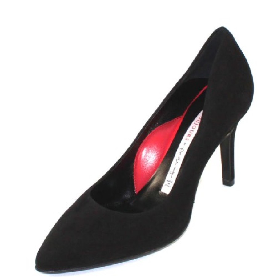 Women'S Pas De Rouge Pumps | Pas De Rouge Women'S Janet R226 In Black Suede