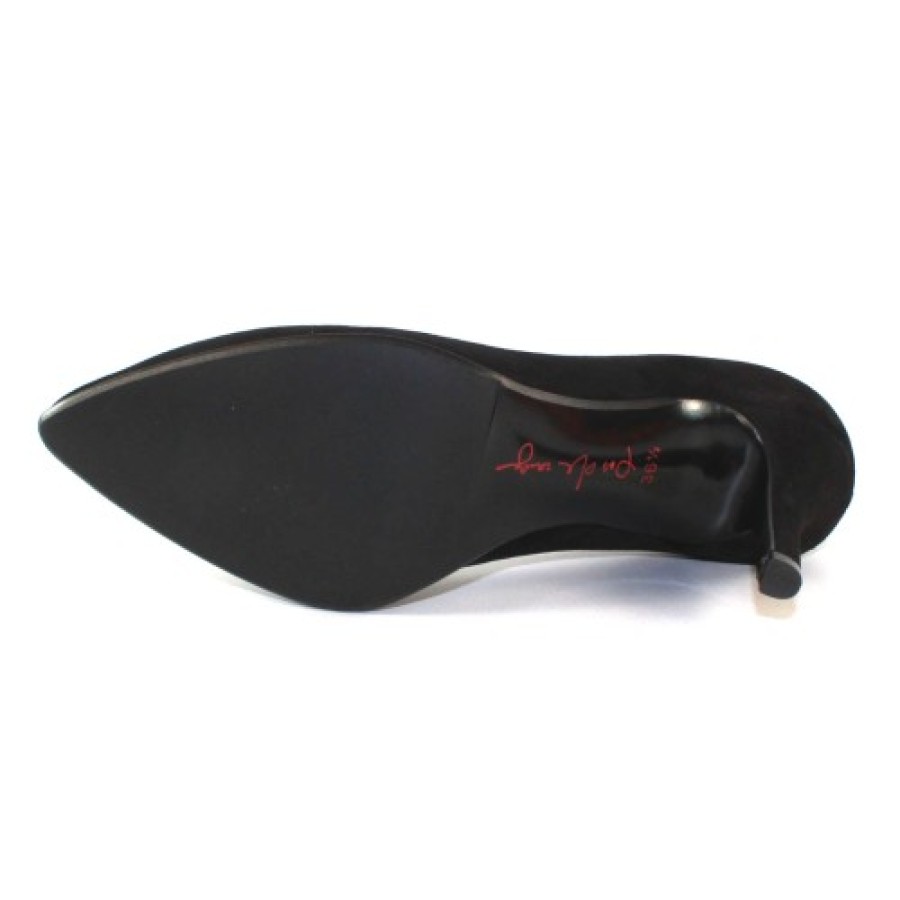 Women'S Pas De Rouge Pumps | Pas De Rouge Women'S Janet R226 In Black Suede