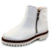 Women'S Paul Green Platforms | Paul Green Women'S Natick Bt In Off White Cervo Grain Leather