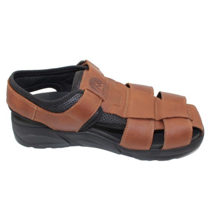 Men'S Mephisto Footbed | Mephisto Men'S Toren In Chestnut Nevada Leather 1535N