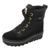 Women'S Pajar Snow Boots | Pajar Women'S Tyra In Black Nylon/Suede/Gold