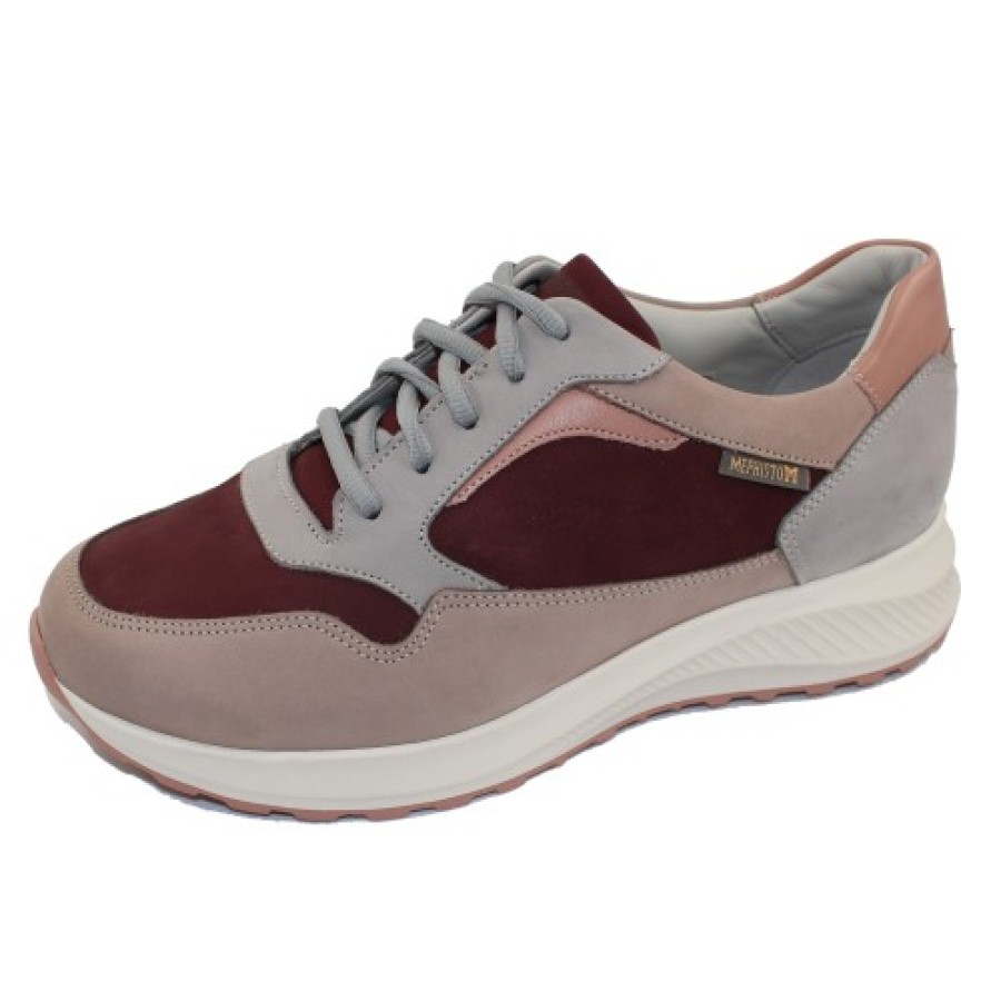 Women'S Mephisto Lace Up | Mephisto Women'S Karin In Light Taupe Leather/Suede 6918/70/06/27