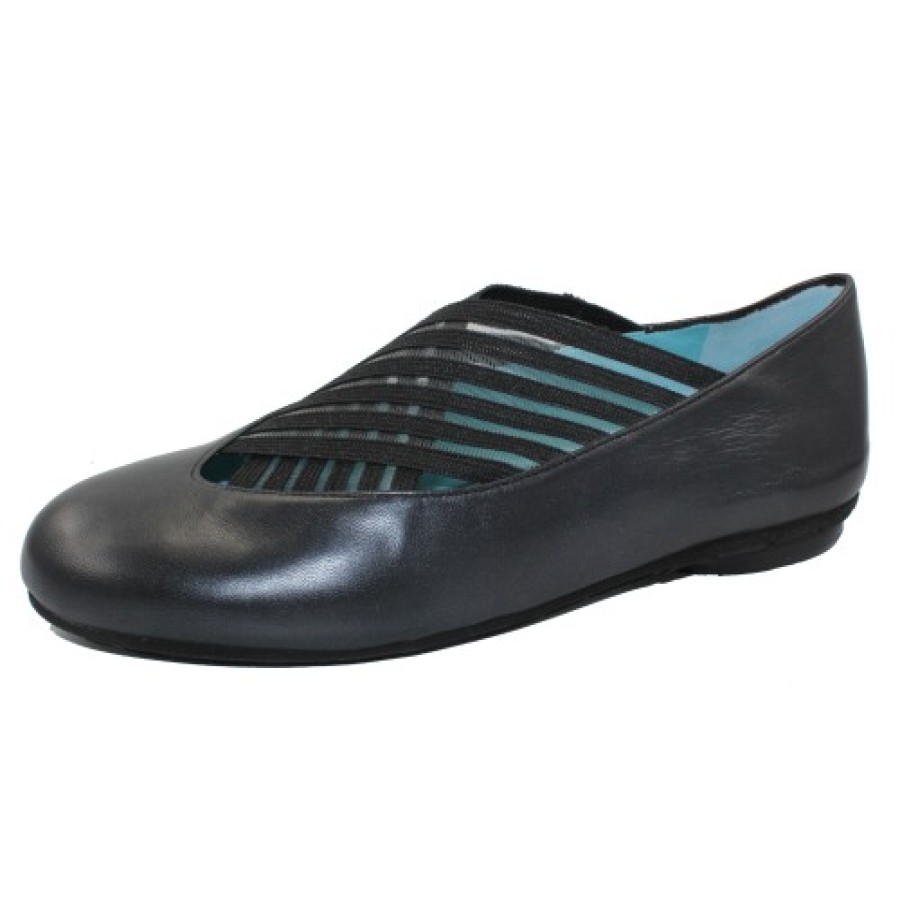 Women'S Thierry Rabotin Skimmers | Thierry Rabotin Women'S Gragas In Black Taffeta/Elastic