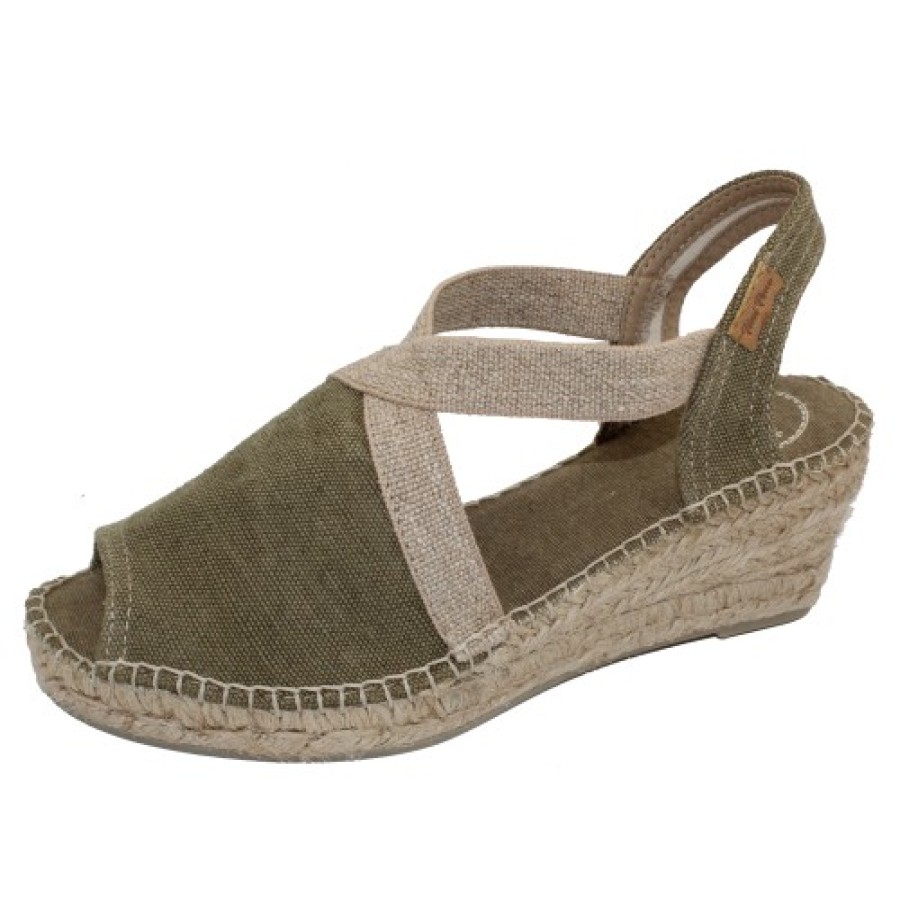 Women'S Toni Pons Platforms | Toni Pons Women'S Breda-V In Khaki Canvas