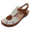 Women'S Pikolinos Wedges | Pikolinos Women'S P. Vallarta 655-0575 In Nata Calfskin Leather