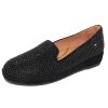 Women'S Lamour Des Pieds Slip Ons | Lamour Des Pieds Women'S Correze In Black Kid Suede/Beading