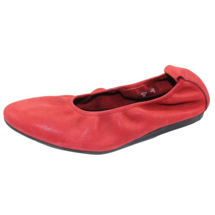 Women'S Arche Skimmers | Arche Women'S Laius In Cherry/Noir Shan Pearlized Leather