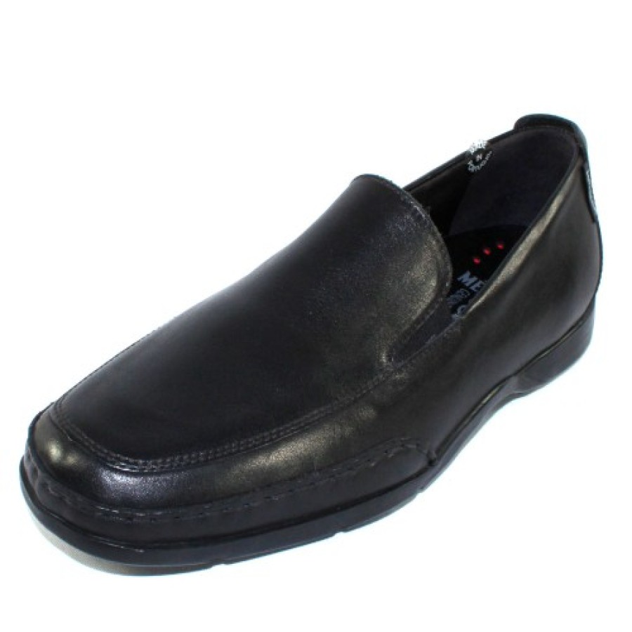 Men'S Mephisto Apron Toe | Mephisto Men'S Edlef In Black Smooth Leather 8800