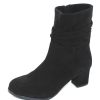 Women'S Lamour Des Pieds Zippers | Lamour Des Pieds Women'S Pivar In Black Kid Suede