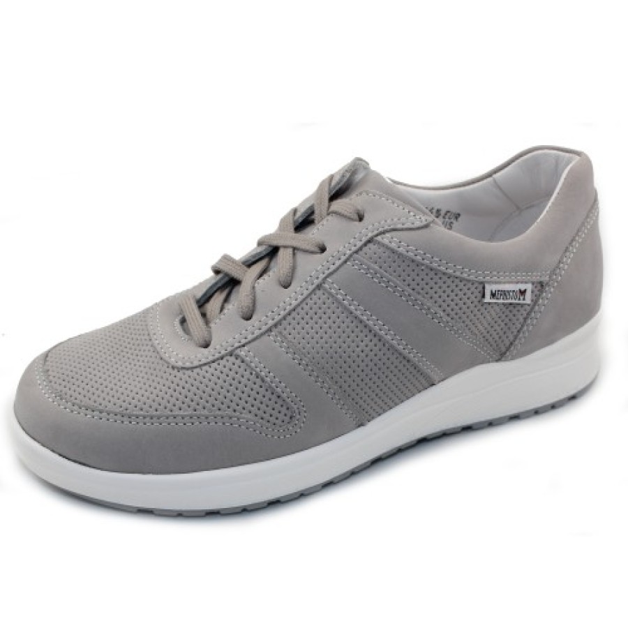 Women'S Mephisto Walking | Mephisto Women'S Rebeca Perf In Light Grey Bucksoft 6905N