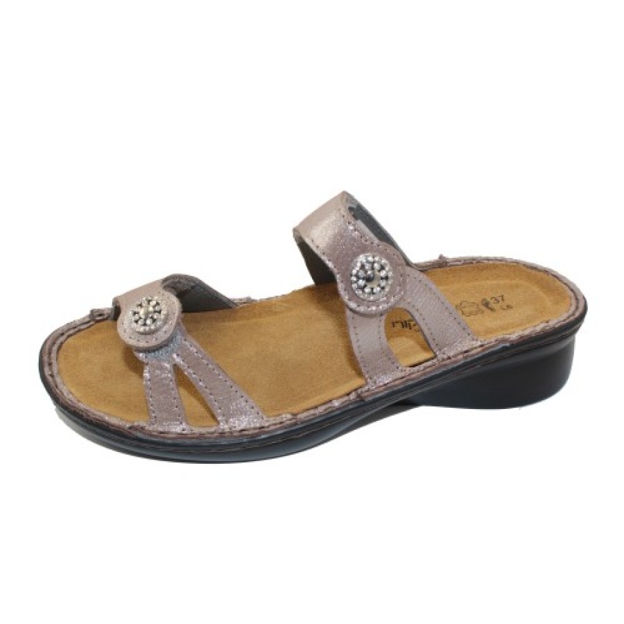 Women'S Naot Travel | Naot Women'S Triton In Silver Threads Leather