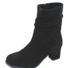 Women'S Lamour Des Pieds Boots & Booties | Lamour Des Pieds Women'S Pivar In Black Kid Suede