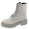 Women'S La Canadienne Mid Calf Boots | La Canadienne Women'S Yasmine In Bone Waterproof Leather