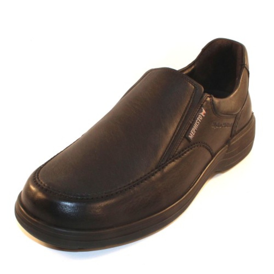 Men'S Mephisto Waterproof | Mephisto Men'S Davy Hydro In Black Riko Smooth Leather 2100