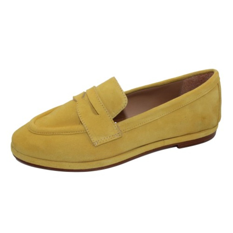 Women'S CC Made In Italy Slip Ons | Cc Made In Italy Women'S Caprice 1118 In Yellow Suede