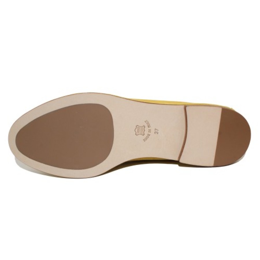 Women'S CC Made In Italy Slip Ons | Cc Made In Italy Women'S Caprice 1118 In Yellow Suede