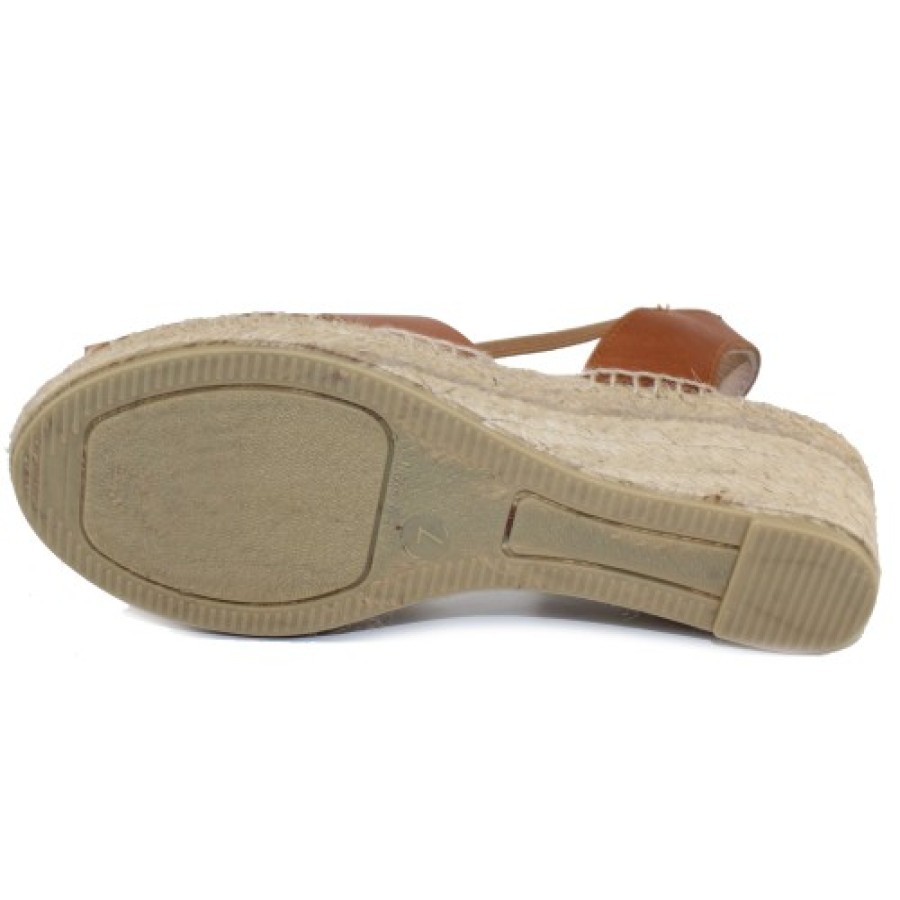 Women'S Andre Assous Wedges | Andre Assous Women'S Dorit In Cuero Tan Vaqueta Leather