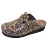 Women'S Naot Clogs & Mules | Naot Women'S Autumn In Gold Python Leather