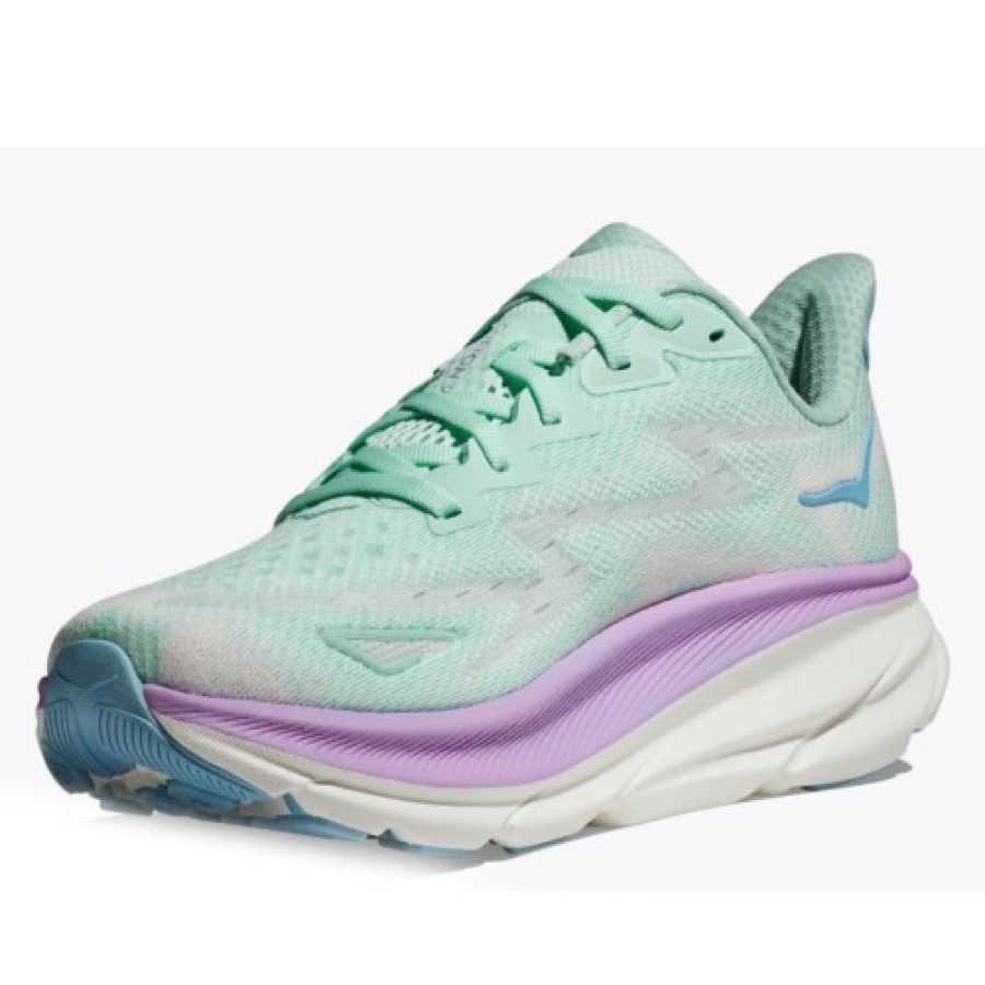 Women'S Hoka One One Running | Hoka One One Women'S Clifton 9 In Sunlit Ocean/Lilac Mist