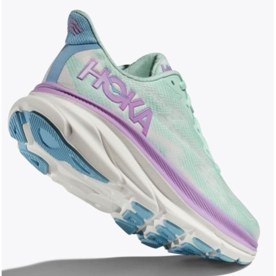 Women'S Hoka One One Running | Hoka One One Women'S Clifton 9 In Sunlit Ocean/Lilac Mist