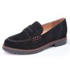 Women'S Yes Brand Shoes Slip Ons | Yes Brand Shoes Women'S Parker In Black Kid Suede