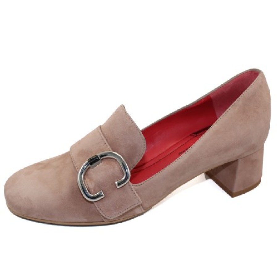 Women'S Pas De Rouge Pumps | Pas De Rouge Women'S Flavia 2193 In Beige Suede