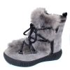 Women'S Pajar Ankle Boots | Pajar Women'S Anet Zip In Charcoal Suede/Fur