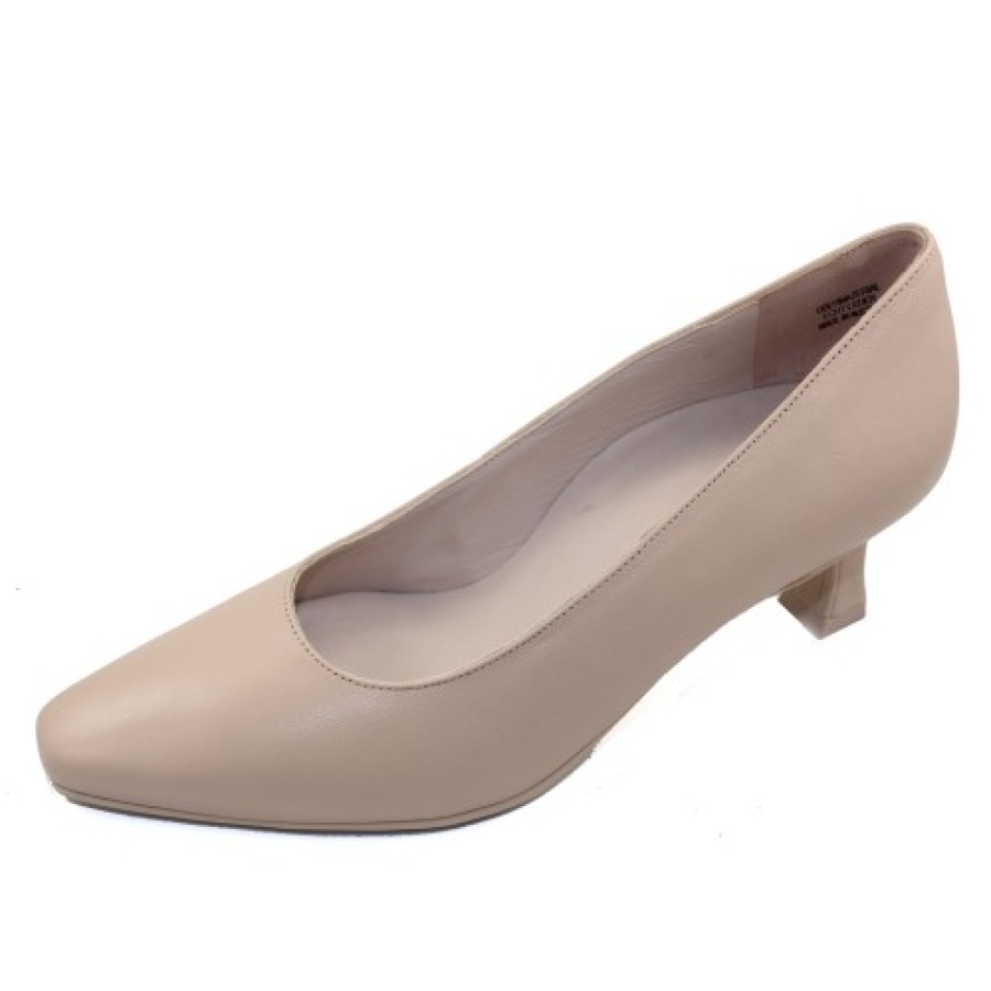 Women'S Paul Green Pumps | Paul Green Women'S Marion In Biscuit Soft Nappa Leather