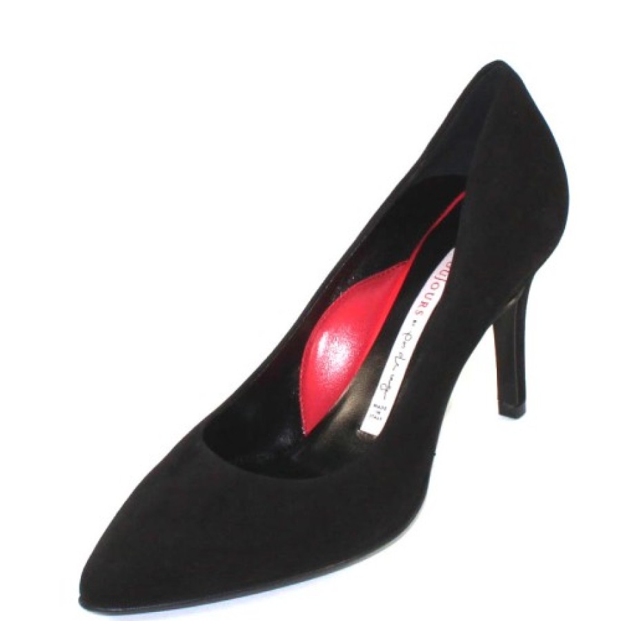 Women'S Pas De Rouge Pumps | Pas De Rouge Women'S Janet R226 In Black Suede