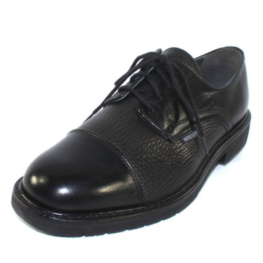 Men'S Mephisto Wing Tip | Mephisto Men'S Melchior In Black Smooth/Grain Leather 9000/400N