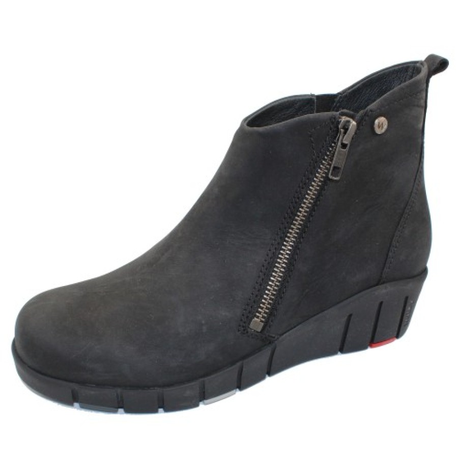 Women'S Wolky Waterproof | Wolky Women'S Phoenix Wr In Black Nubuck