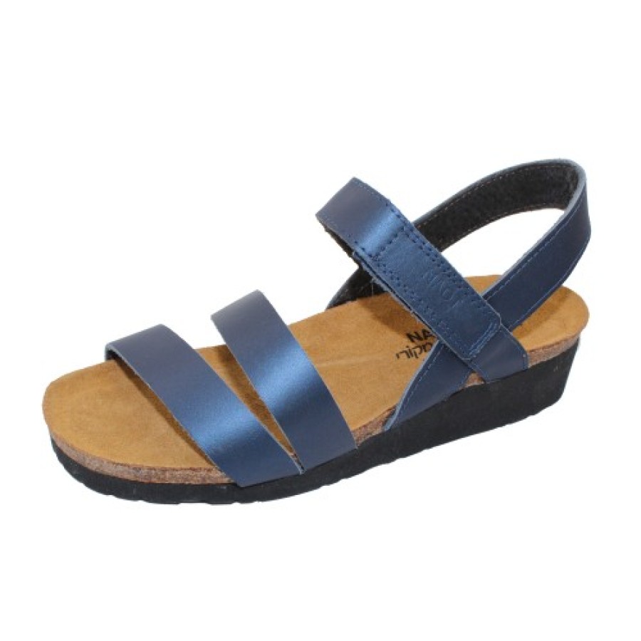 Women'S Naot Back Straps | Naot Women'S Kayla In Polar Sea Leather