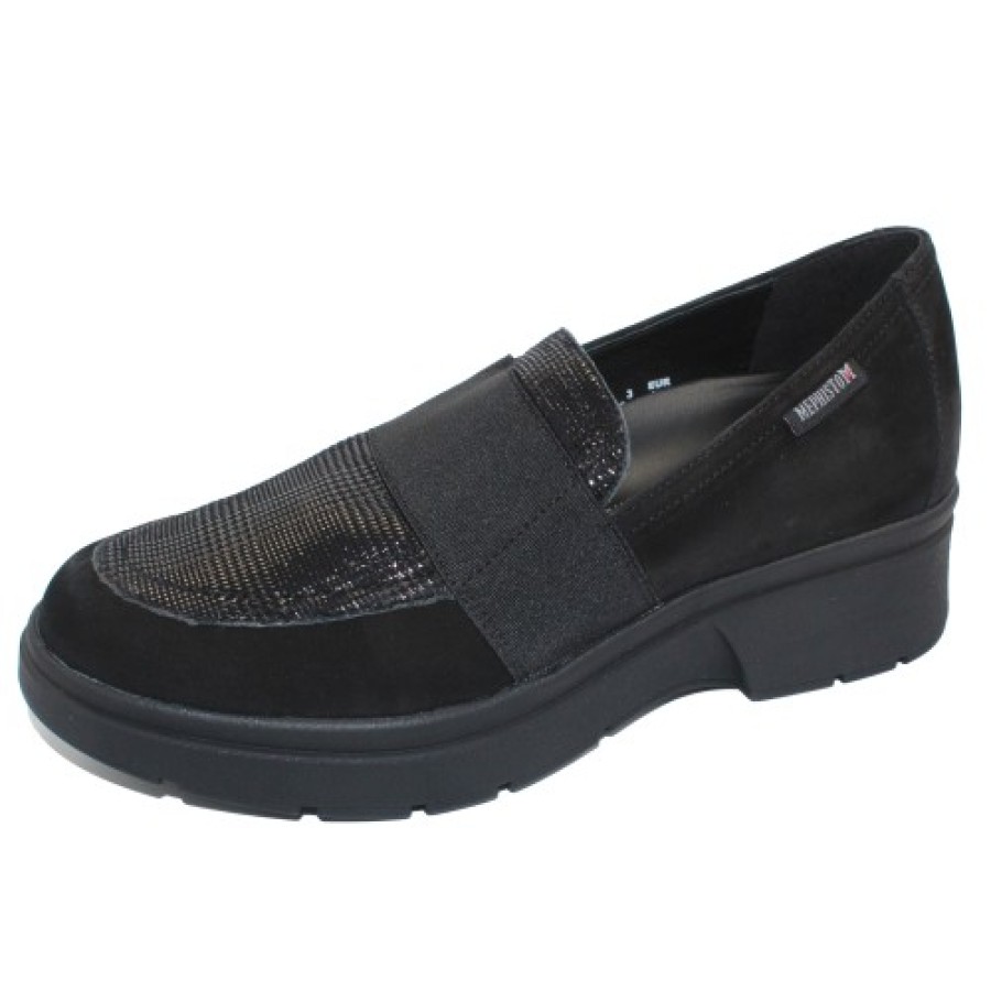 Women'S Mephisto Platforms | Mephisto Women'S Debby In Black Bucksoft/Scott 6900/14